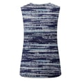 thumbnail image 5 of Camiseta holgada sin mangas con cuello redondo y estampado de flores informales de verano para mujer Pompotops lopia994493, 5 of 5