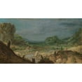 thumbnail image 2 of Hercules Segers 18x12 Black Ornate Wood Framed Double Matted Museum Art Print Titled - River Valley (C. 1626 - C. 1630), 2 of 5