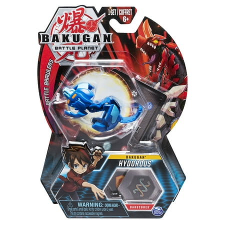 Bakugan, Hydorous, 2-inch Tall Collectible Action Figure and Trading Card, for Ages 6 and