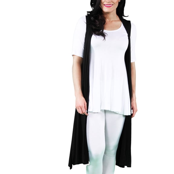 24/7 Comfort Women's Sleeveless Long Shrug