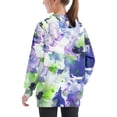 thumbnail image 5 of WRKEKC Girls Long Sleeve Shirts, Hoodies for Girls, Girls' and Boys' Fall Crew Neck Oversize Kids Trendy Floral Print Long Sleeve Pullover 4-14 Years Hooded Sweatshirt, 5 of 7