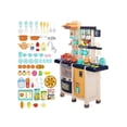 thumbnail image 2 of Large Pretend Play Kitchen Set With Realistic Lights, Sounds, Play Phone, Clock And 65 Pcs Accessories, Indoor Kids Games Kitchen Toys, 3+, Colorful, 2 of 5