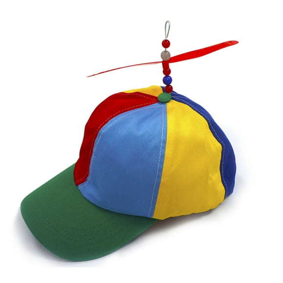 Kuzhi Multi-Color Propeller Hat - Baseball Style(Child, Green Brim)