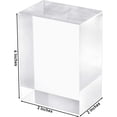 thumbnail image 2 of CiaoHER 2in Thickness Solid Acrylic Cube Display Block Clear Polished Pedestal Stand Riser Solid Base 2" x 3" x 4", 1 Pack, 2 of 6