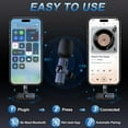 thumbnail image 3 of XINNIUT Wireless Lavalier Microphones with Noise Cancellation for iPhone Android - 2 Mini Mics for Youtube Podcast Interview Vlog Livestreaming, 3 of 7