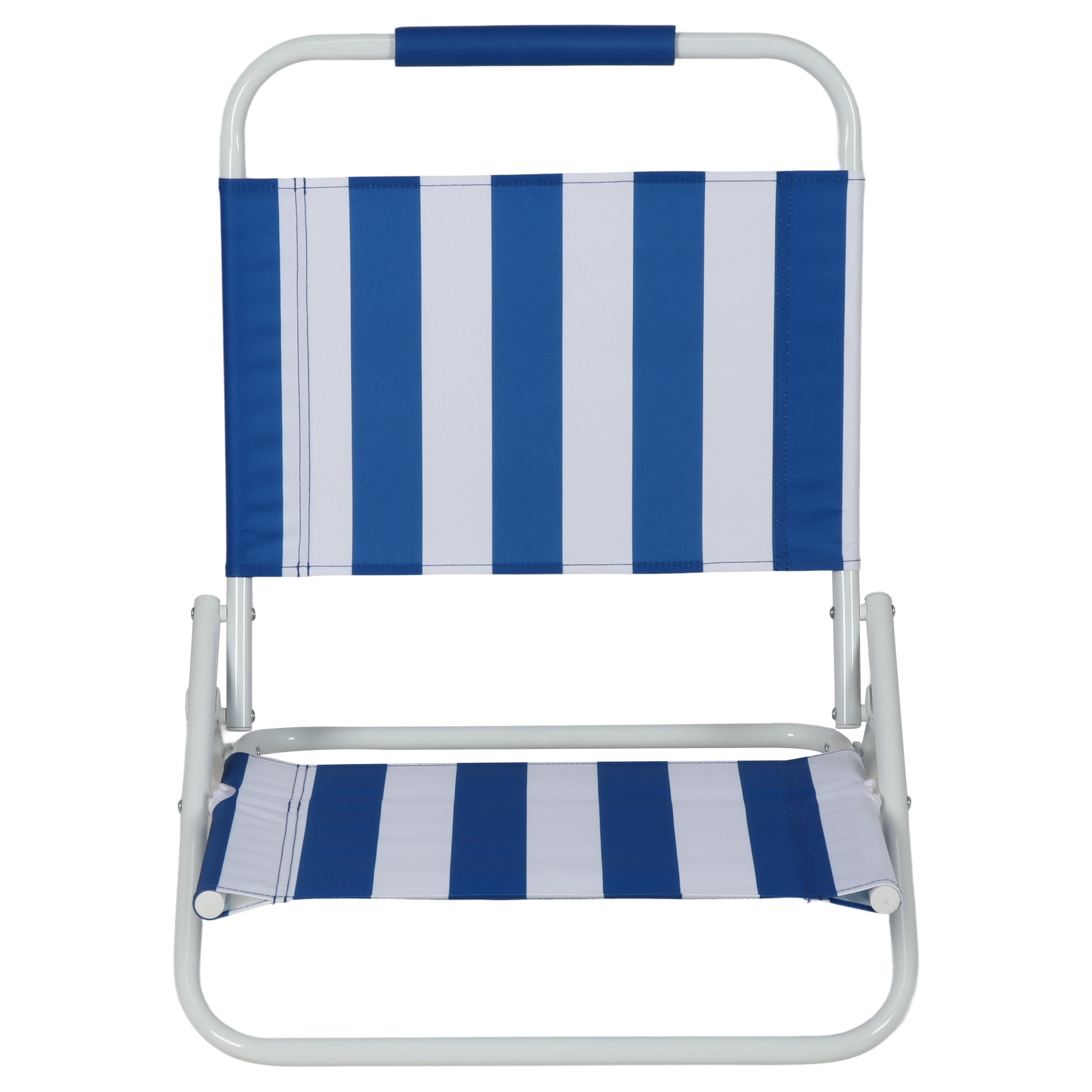 Mainstays Beach Sand Chair, Stripe, Blue White