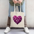thumbnail image 2 of Stylish Canvas Tote Bag with Vibrant Orange and Pink Splash Design - Perfect for Shopping Travel and Parties, 2 of 4