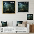 thumbnail image 4 of Designart "Moonlit Forest Of Palms II" Plants Floater Framed Wall Art Prints, 4 of 5