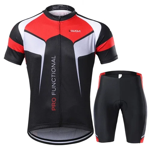 Lixada Men'S Cycling Jerseys   Padded Shorts Cycle Clothing Set Riding N3R4