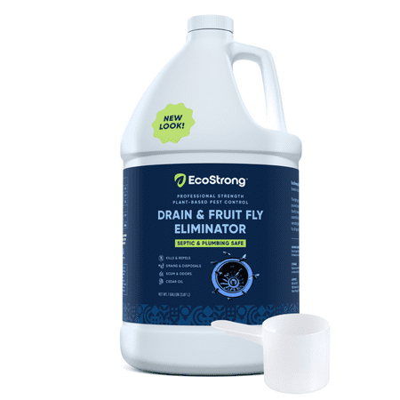 Fruit Fly Drain Treatment  Drain Fly Eliminator  Eliminates Gnats  Sewer Flies and More - 128 oz