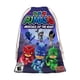 thumbnail image 1 of PJ Masks Bolsa de regalo con cierre de cinta navideño para decoración de Navidad,39cm×30 cm., 1 of 6