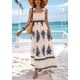 thumbnail image 4 of Vestido PRETTYGARDEN 2025 sin mangas con escote cuadrado y estampado floral M, 4 of 5