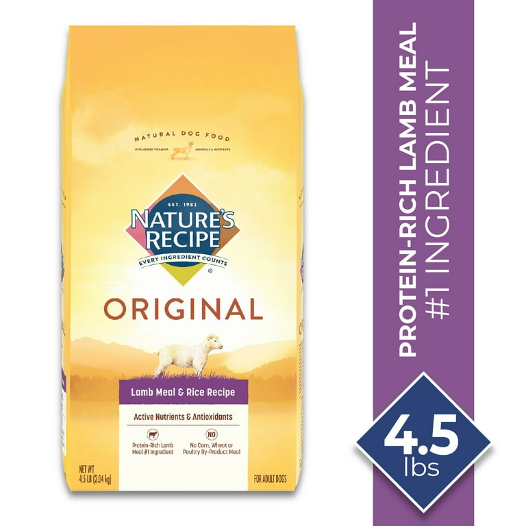 Nature s recipe adult lamb meal shop rice recipe dry dog food