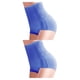 thumbnail image 4 of Jumpingount Bragas de mujer de cintura alta transpirable reemplazo después del parto calzoncillos ropa interior lencería calzoncillos azul oscuro Azul oscuro 2piezas, 4 of 6