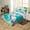 Pink Teal, variant on Erosebridal Tropical Flamingo Comforter Cover King, Palm Tree Leaves Bedding Sets King Size, Reversible 3 Pieces, (No Comforter)
