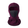 thumbnail image 2 of Xfvqtps Balaclava Face Mask for Men Mesh Face Mask Breathable Ski Outdoor Sports Windproof Balaclava Cap Solid Color Stretch Soft Winter Insulated Neck Protection Hood Wine, 2 of 3