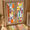 Brown Autumn Reverie-16.9 x 39.3 inches, variant on Window Film Blue Azure Bloom 23.6 x 35.4 inches Decorative Home Use