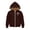 Brown, variant on Coerni Boys Girls Cute Heart Hoodies Zip Up Fleece Lined Sweatshirt Hooded Cozy Preppy Sweater Teen Classic Long Sleeve Clothes