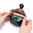 thumbnail image 3 of Monedero bonito de estilo japonés y coreano de piel de vaca suave con forma de miniauriculares, bolsa de almacenamiento para monedas y pintalabios para mujer, puf pequeño, 3 of 6