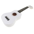 thumbnail image 1 of Ukelele hawaiano de madera de tilo de 21 pulgadas, mini guitarra de 4 cuerdas para niños principiantes. Blanco, 1 of 9