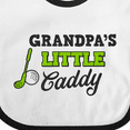 thumbnail image 4 of Inktastic Grandpas Little Caddy with Golf Club and Ball Boys or Girls Baby Bib, 4 of 4