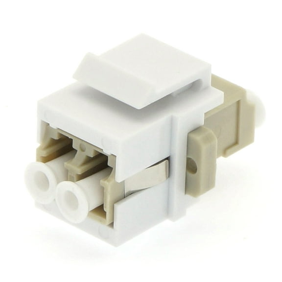 ACCL Keystone Jack LC/UPC Multimode Duplex Ivory, 1 Pack