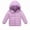 Purple, variant on HAOTAGS Girls Down Jacket (2-13) Casual Winter Hooded Warm Nylon Spandex Quilted Coat Purple Size 3T