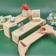 thumbnail image 3 of Exhibidor de madera con elevador, estante de mostrador de 3 niveles., 3 of 6