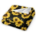 thumbnail image 3 of Fall Throw Blanket Sunflower Soft Microfiber Lightweight Cozy Warm Blankets & Throws for Couch Bedroom Living Room, 3 of 6