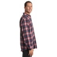 thumbnail image 2 of #followme Mens Button Down Shirt (Navy Red Plaid, Small), 2 of 3
