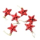 thumbnail image 5 of Inteprter Paquete de 6 estrellas de árbol de Navidad para interiores, dormitorio, Navidad, Año Nuevo, fiesta de cumpleaños, banquete, adorno Rojo 2piezas, 5 of 6
