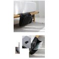 thumbnail image 3 of (Negro) bolsa de almacenamiento de fieltro para mesita de noche con bolsillos, organizador colgante para teléfono, cama, sofá, escritorio, 3 of 5