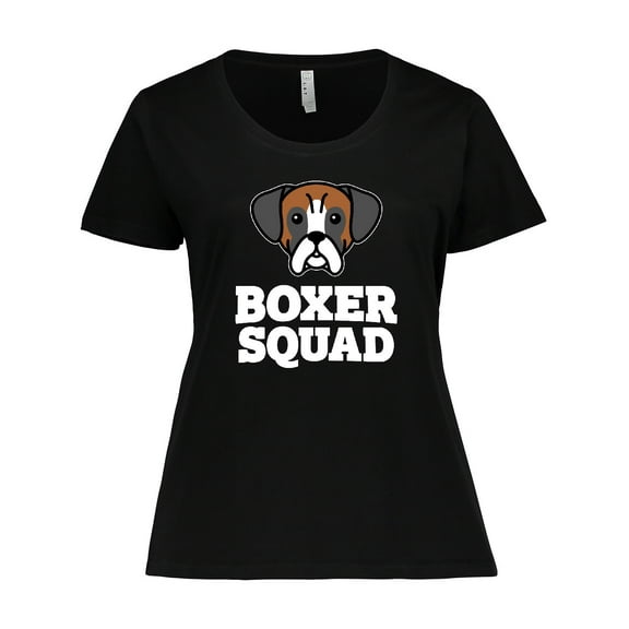 Inktastic Dog Boxer Squad Women's Plus Size T-Shirt