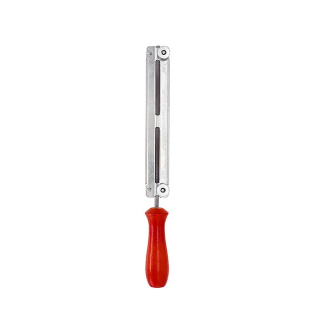 Labymos Wood Handle Chainsaw Sharpening File Chainsaw Sharpener Tool Steel Chainsaw Antirust Filing Sharpening Device