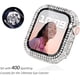 thumbnail image 2 of Compatible con Apple Watch Case de 44 mm con protector de pantalla para Apple Watch Series 6/5/4, Bling Case 300 Crystal Diamond Cubierta protectora de vidrio templado para 40 mm y 44 mm, oro rosa, 2 of 8