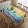 thumbnail image 2 of Pioneer Flower Floral Print Pattern Rectangle Tablecloth 60"x84",Waterproof Polyester Rectangle Table Cloth, Wipeable Spillproof Polyester Tablecloth for Dining, Camping, Indoor and Outdoor, 2 of 5
