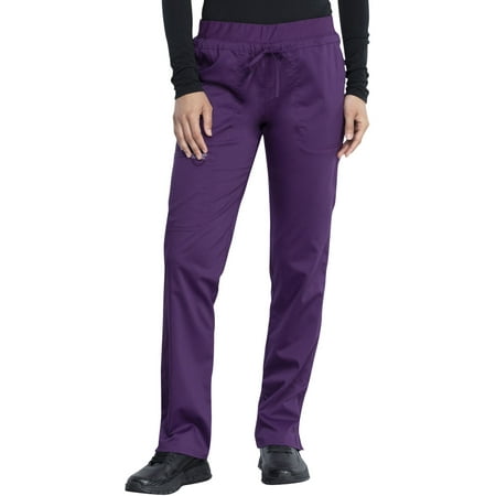 

Cherokee Workwear Revolution Women s Scrubs Pant Mid Rise Tapered Leg Drawstring WW105