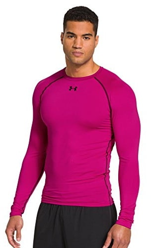 under armour pink compression shirt
