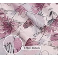 thumbnail image 4 of RUVANTI 100% Cotton Sheets – Twin Size Percale Bedding, Cooling & Breathable Floral Design, Durable with a Crisp, Soft & Comfortable Feel, 16" Deep Pocket, 3-Piece Set, Lilac Floral, 4 of 7