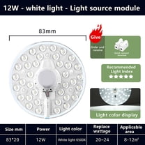 1 Set Magnetic Suction LED Panel Circle Ring Light 12W 18W 24W 36W 48W ...