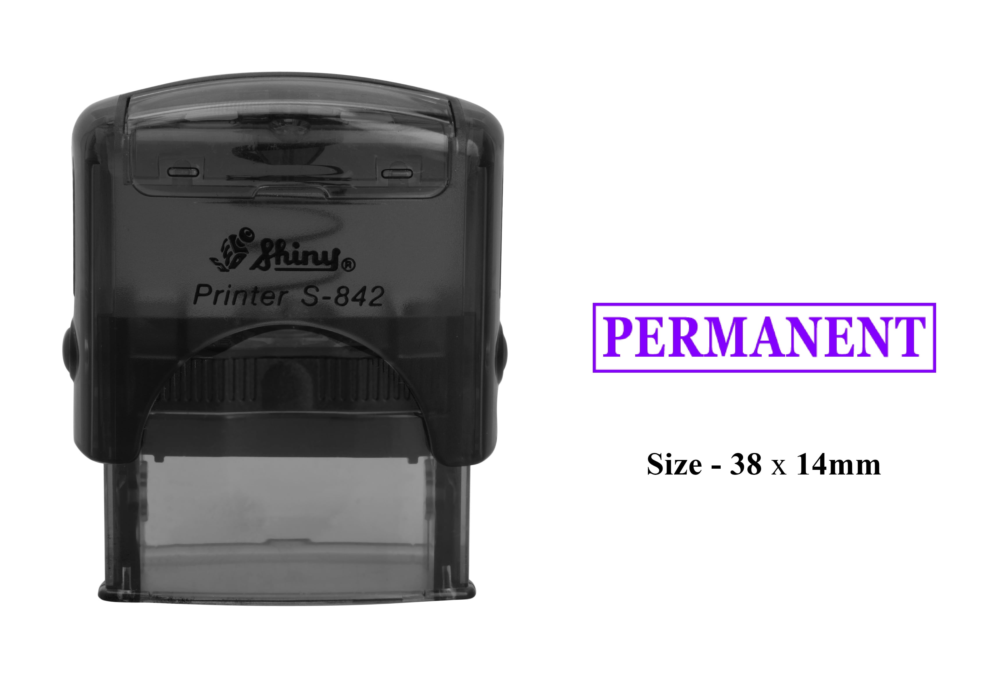 Permanent Rubber Stamp Shiny S-842 Office Self Inking Stationary Stamp ...