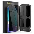 thumbnail image 4 of MagGlass Privacy+ Designed for iPhone 14 PLUS Privacy Screen Protector Glass (Case Compatible) Anti-Spy Full Coverage Tempered Display Guard (Retail Packaging), 4 of 10