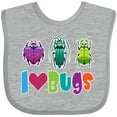 thumbnail image 3 of Inktastic I Love Bugs Boys or Girls Baby Bib, 3 of 4