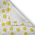 thumbnail image 5 of Ambesonne Yellow and White Grommet Curtain, Big Circles, 50" x 72", Marigold and Black, 5 of 6