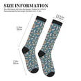 thumbnail image 2 of Lsque Corgi with Flowers Pattern Sport Compression Socks for Men & Women 15-20 mmHg Knee High Nurse Pregnant Running Medical and Travel Athletic, 2 of 6