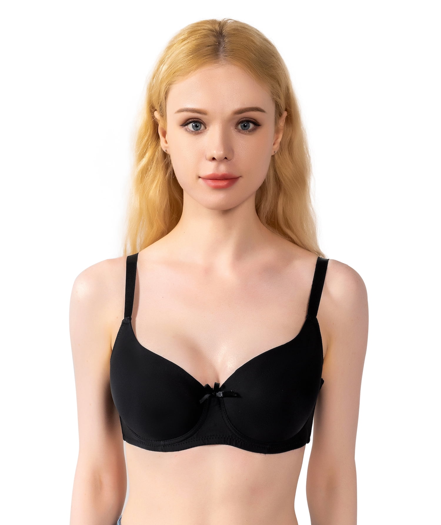 Women Bras 6 pack of T-shirt Bra B cup C cup D cup DD cup Size 42DD (6843)