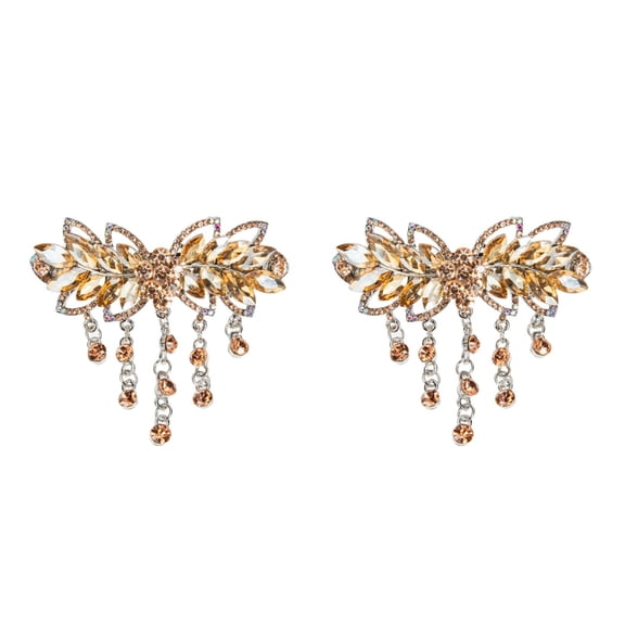 unbranded 2pcs Hair Clip Crystal Hair Clip Rhinestone Hair Barrette Headdress Hair Accessories