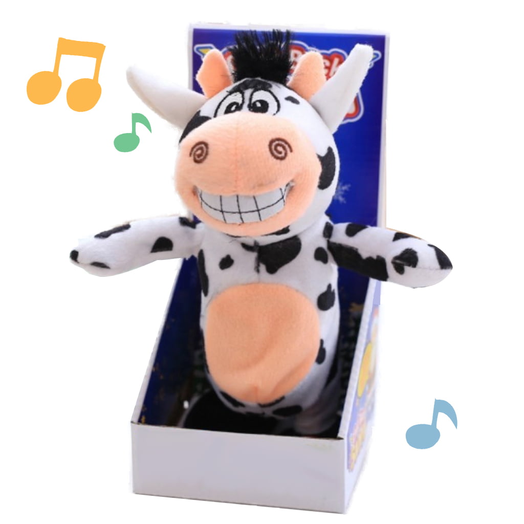 Cartoon Plush Donkey Horse Cow for Doll Sound Musical Songs Recording  Walking 
