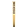 thumbnail image 4 of 0.285 ctw Wedding Band for Women - 14K Yellow Gold Yellow Moissanite Stackable Eternity Ring, 4 of 6