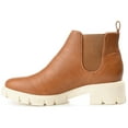 thumbnail image 3 of Journee Womens Rorke Pull On Block Heel Booties, 3 of 10